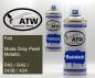 Preview: Fiat, Moda Gray Pearl Metallic, PA5 / RA5 / 243B / 42A: 400ml Sprühdose + 400ml Klarlack - Set, von ATW Autoteile West.